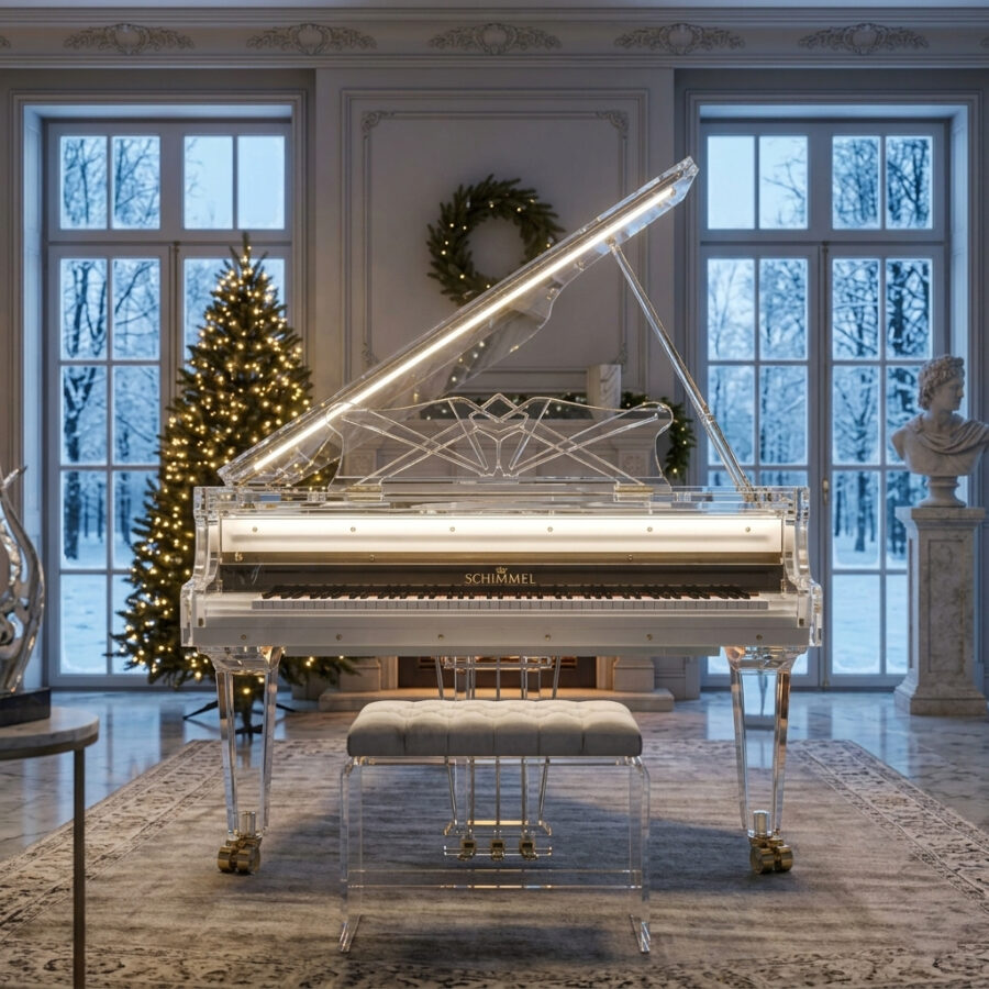 Schimmel K213 Semi-Concert Grand Glass - Art Collection 2