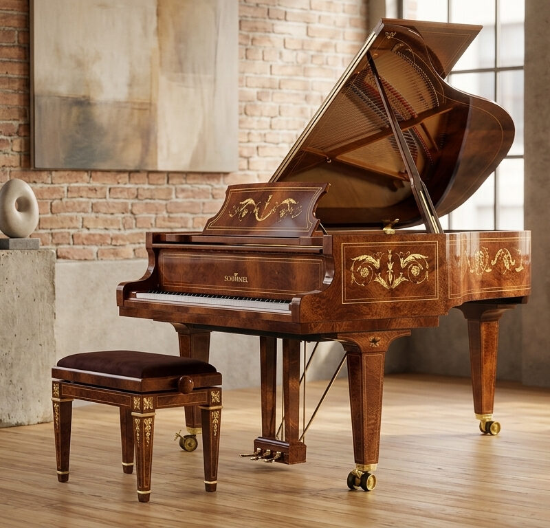 Schimmel C169 Baby Grand Tradition Intarsie Liaison - MEISTERSTÜCKE 1