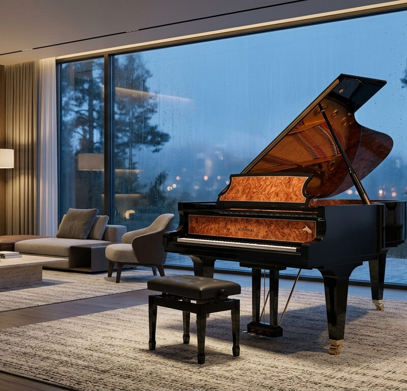 Schimmel C169 Baby Grand Tradition Intarsie Harfe - MEISTERSTÜCKE 1