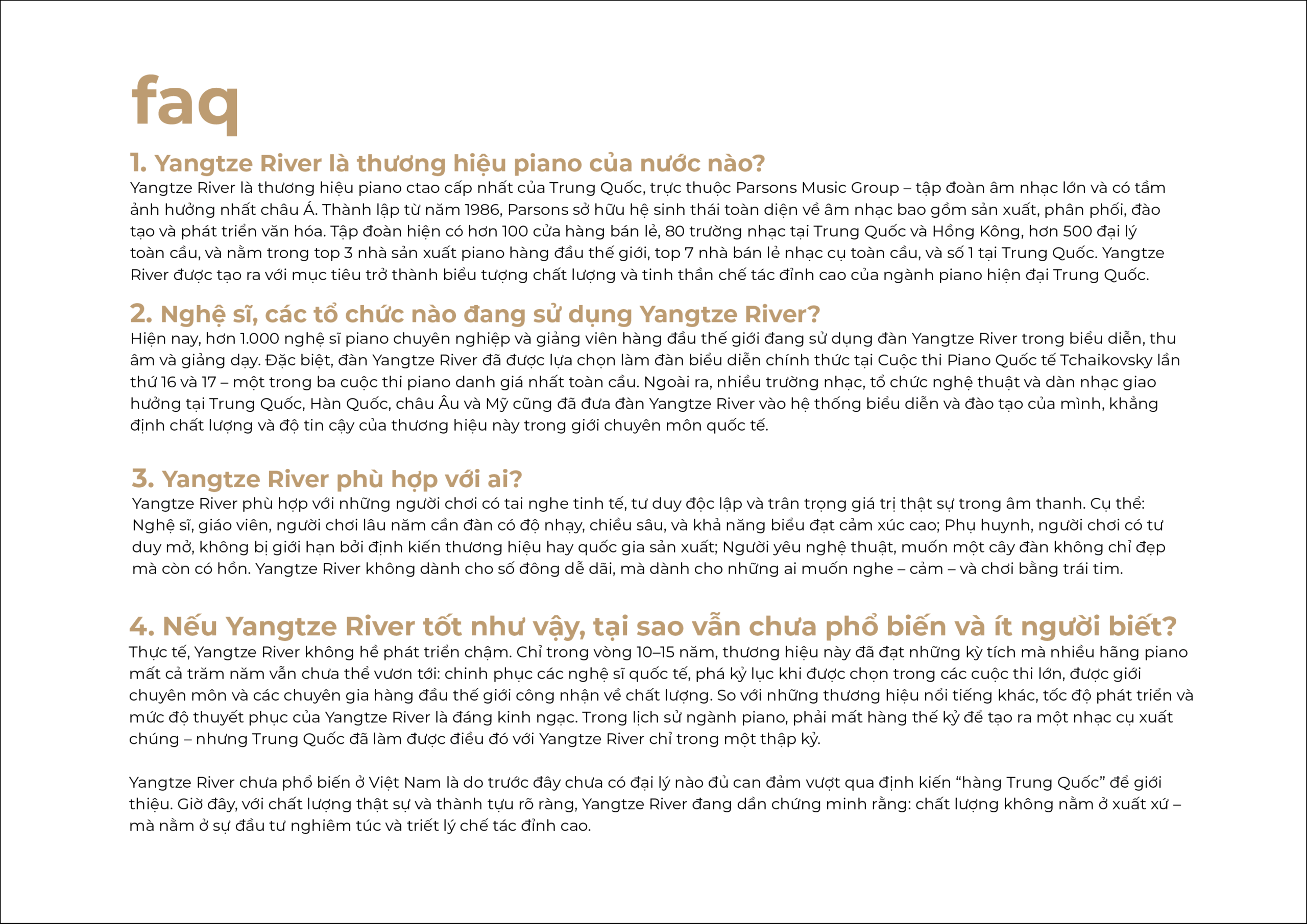 piano Yangtze river faq