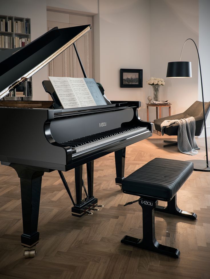 piano Fazioli F183 living room 