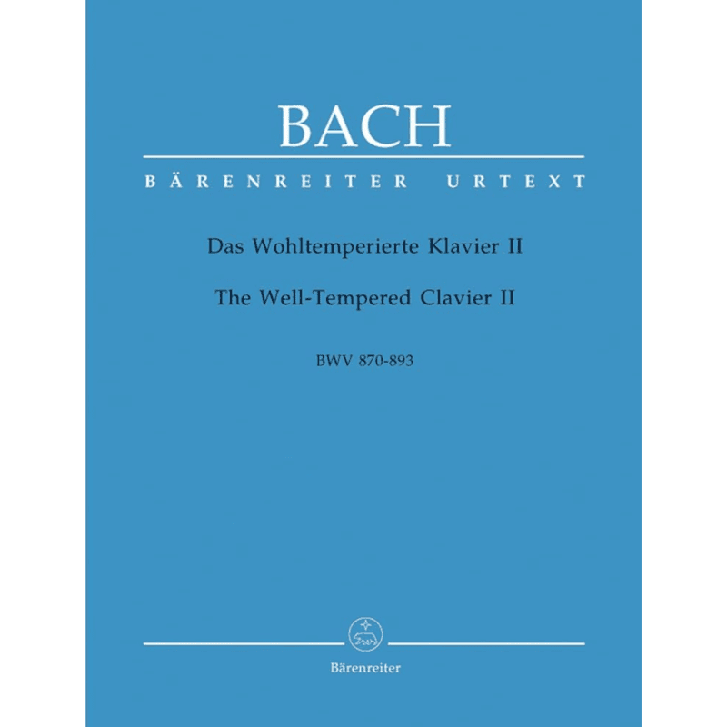 BARENREITER BACH THE WELL-TEMPERED CLAVIER II