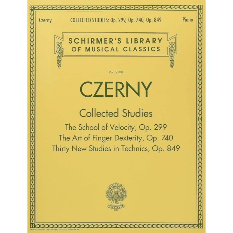 CZERNY ETUDES OP.299, 740, 849 SCHIRMER