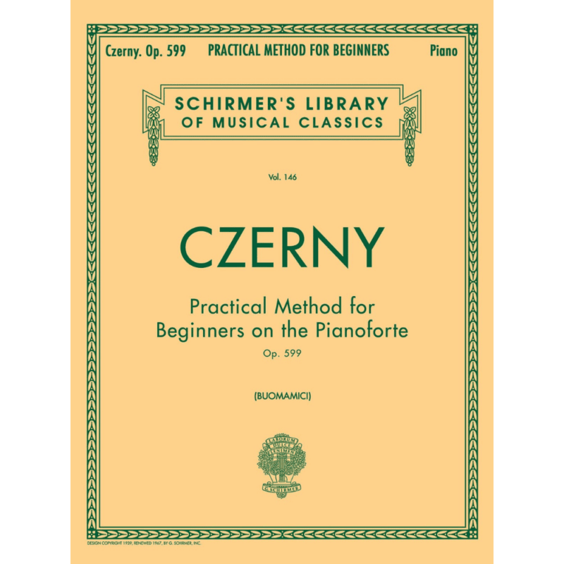 CZERNY ETUDES OP.599 SCHIRMER