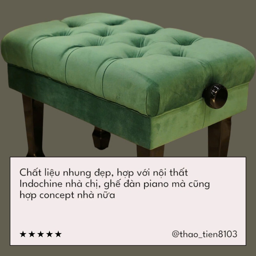 GHẾ PIANO HYDRAULIC MOSS GREEN