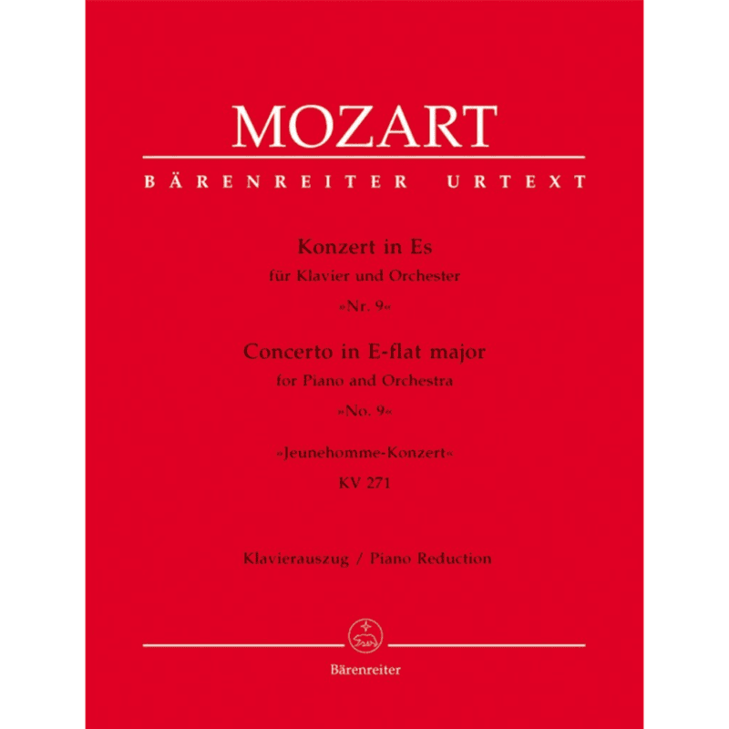 MOZART PIANO CONCERTO NO.9 IN E-FLAT K.271 - JEUNEHOMME