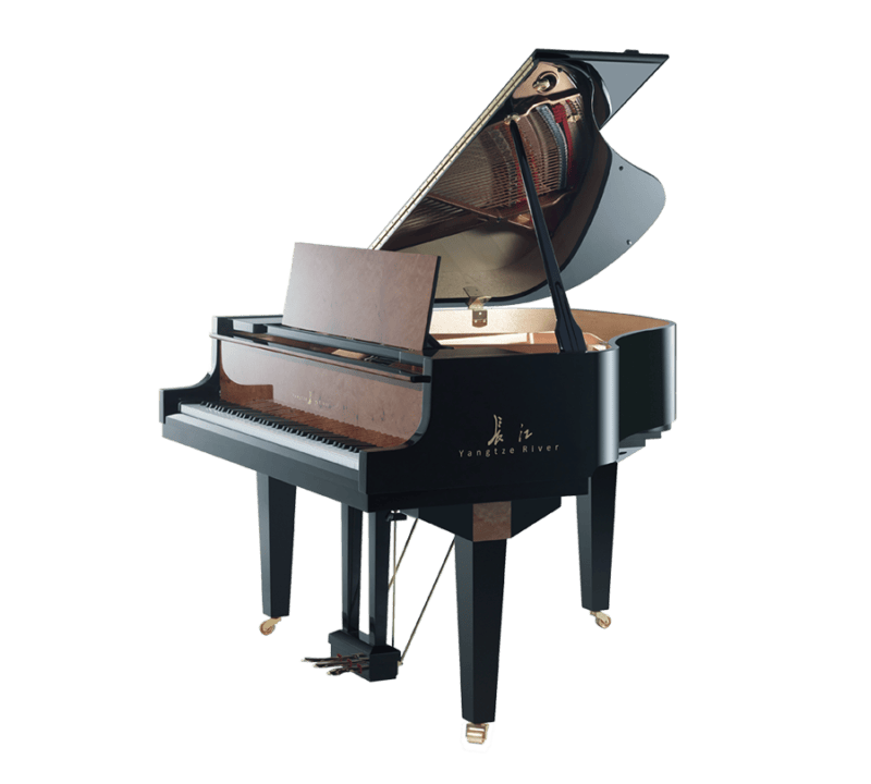 Yangtze River V48 Baby Grand Ebony & Walnut High Polish - Classic Series