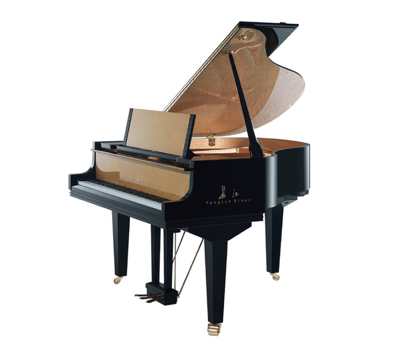 Yangtze River V53 Baby Grand Ebony & Wood High Polish - Classic Series