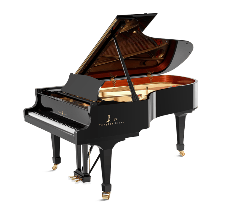 Yangtze River YG212 Semi-Concert Grand Ebony High Polish - YG Series